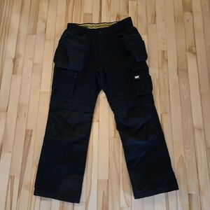 Men’s CAT Trademark Pants Black Construction Carpentry Rugged Work Size 32x30